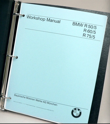 BMW /5 Workshop Manual Title Page
